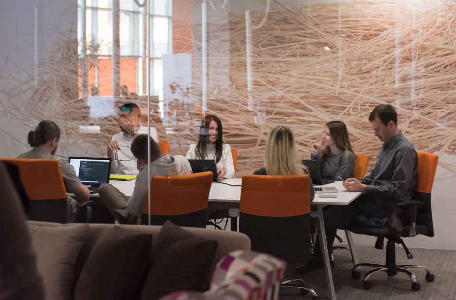 Photo of people meeting in a boardroom